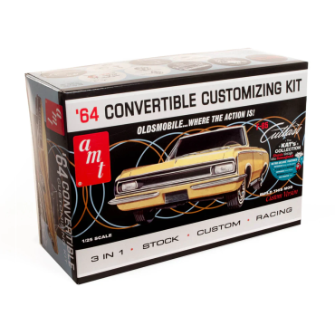 KIT PARA MONTAR AMT OLDSMOBILE CUTLASS F-85 1964 CONVERTIBLE 1/25 AMT 1200